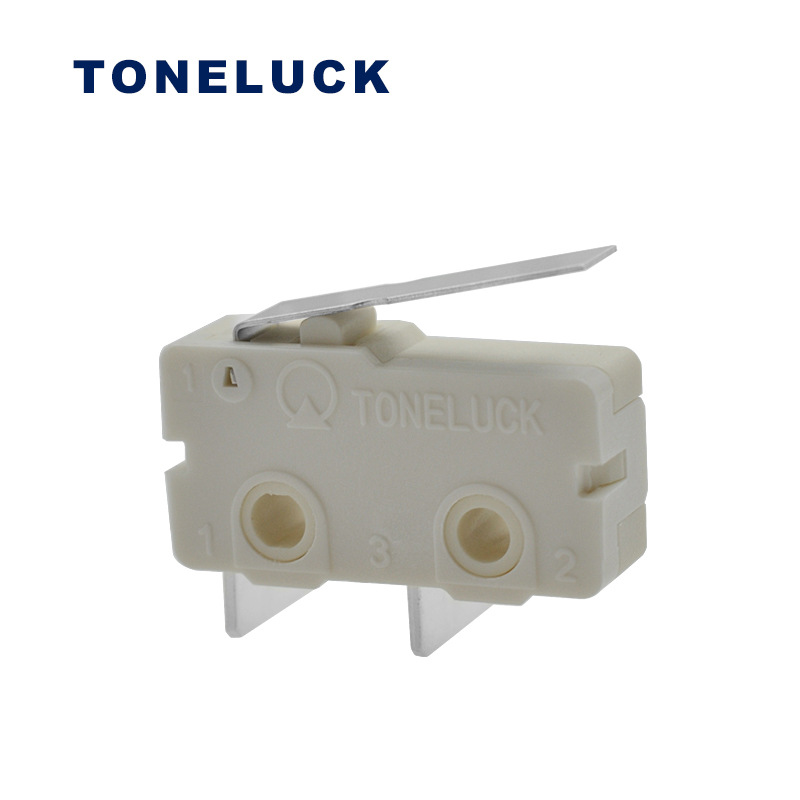 TONELUCK廠家供掃地機(jī)器人直手柄微動開關(guān) 絞肉機(jī)5A電流微動開關(guān)