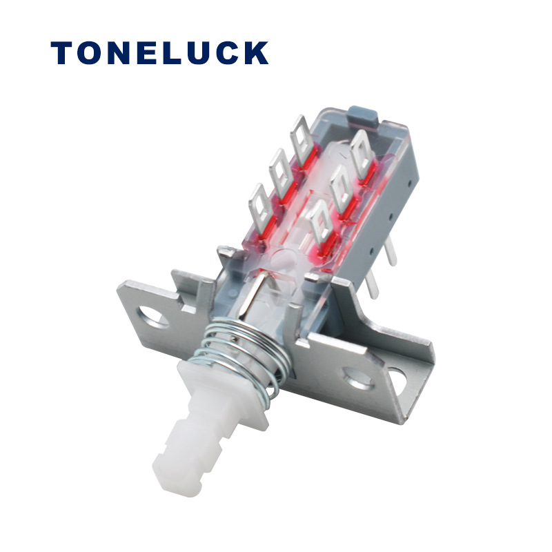 toneluck惠達(dá)廠家供PBN洗衣機(jī)琴鍵直鍵開關(guān) 烘干機(jī)帶支架按鍵開關(guān)