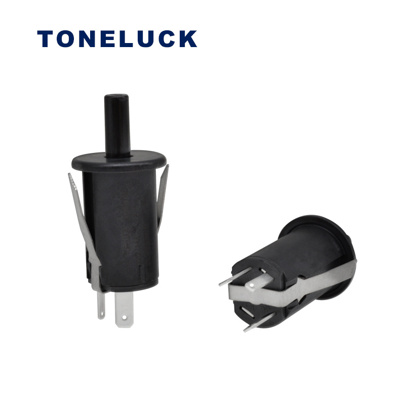 TONELUCK微波爐/烤箱25T200耐高溫門控制開關(guān) 2A125V黑色按鈕開關(guān)