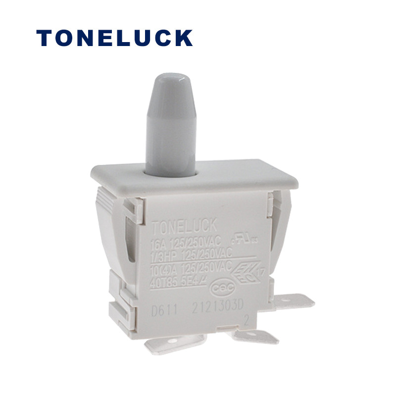 toneluck到位開關(guān) 冰箱門控開關(guān) 家電制冷門控開關(guān) D611M按鈕開關(guān)