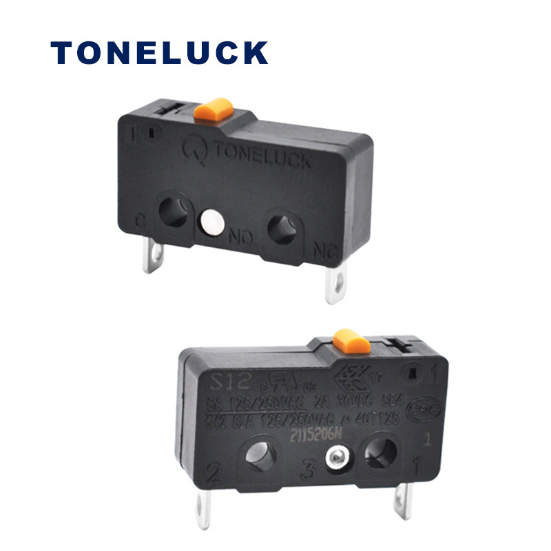 TONELUCK微動開關(guān) S12BAF209燃?xì)庠钗娱_關(guān) 電機(jī)設(shè)備微動開關(guān)2腳